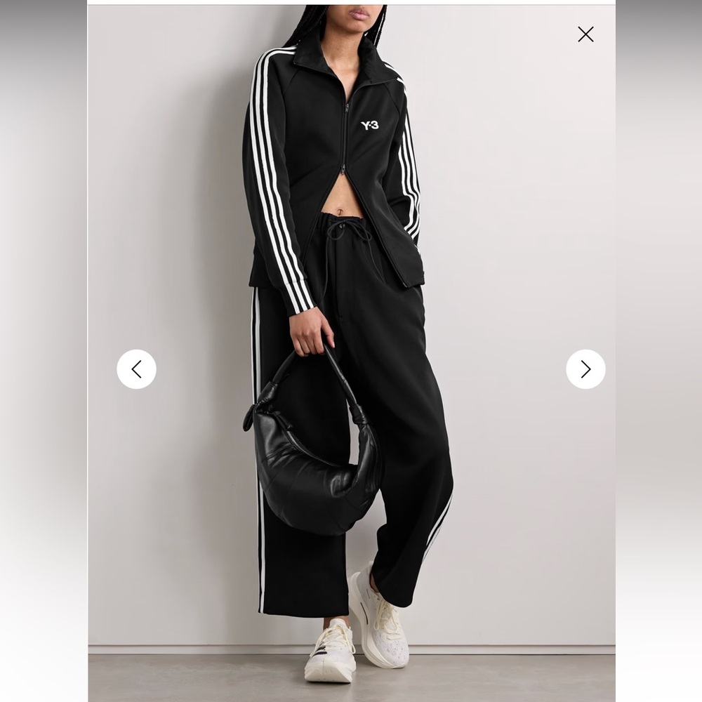 ADIDAS ORIGINALS
+ Y-3 printed striped ponte track jacket